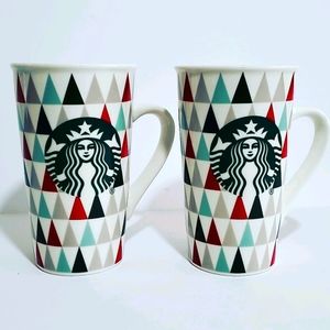 Starbucks Holiday Mugs Set of 2